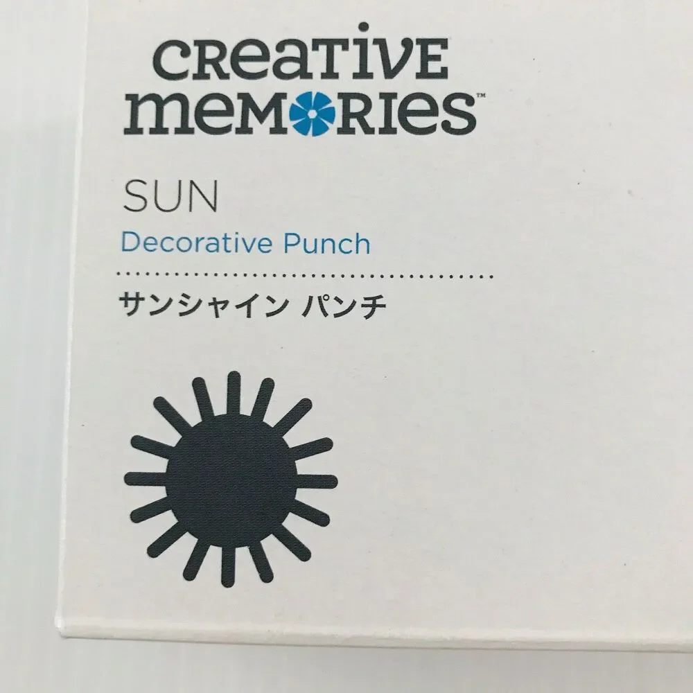 Creative Memories SUN Decorative Punch New With Box RETIRED